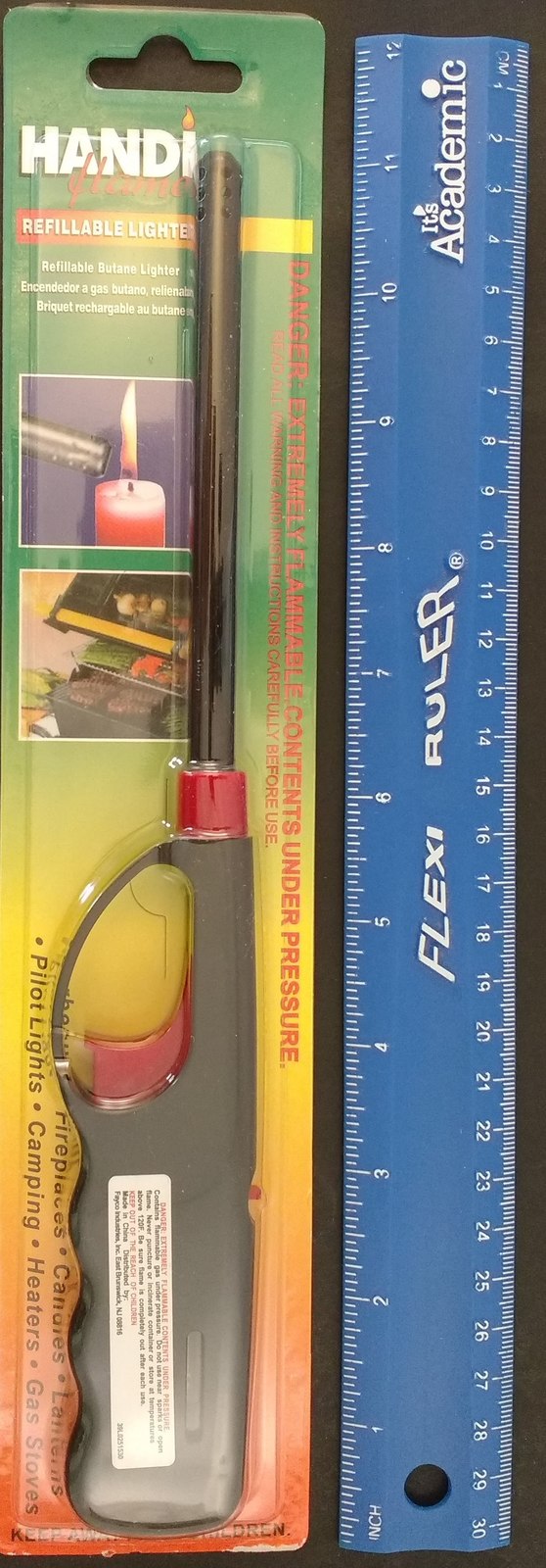 Long Reach Refillable Butane Lighters BBQs Candles, Pilot Light..., 11 Inch - $2.99