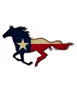 Galloping Texas Horse Plasma Cut Metal Sign - £31.42 GBP