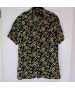 Banana Republic Linen Slim Fit Button Down Pineapple Hawaiian Shirt Men’... - €20,55 EUR