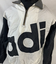 Vintage Adidas Windbreaker Jacket Big Logo Spell Out Equipment Medium 90s - £55.03 GBP