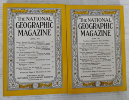 April &amp; June 1957 National Geographic Magazine Lot Of 2 - £7.74 GBP