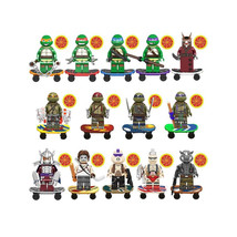 14PCS Teenage Mutant Ninja Turtles Building Block Minifigures Toys Fit Lego - £20.77 GBP