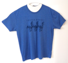 Next Level Faster Horses Country Music Concert T Shirt Men&#39;s Blue XXL - $19.75