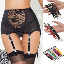 Sexy Women Lady Punk Gothic Leather Garter Stocking Belt Leg Ring Thigh ... - $29.99
