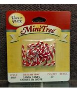 Vintage 1999 Mini Tree Candy Canes Theme Ornaments #4407 - $363.68 MXN