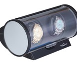Diplomat Double Watch Winder with 2 motors Black Silver Trim Automatic - $89.95
