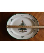 Vintage Spode Christmas Tree Large 16x13&quot; Oval Serving Platter England S... - $981.31 MXN