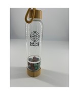 Earth Elements Crystal Water Bottle Glass Chakra Alignment Energy Gems - $463.19 MXN