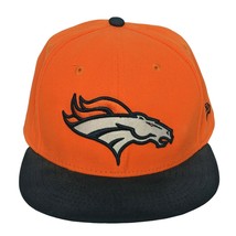 Denver Broncos NFL New Era Orange Fitted Baseball Cap Hat 7 5/8 Football - £31.65 GBP