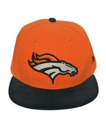 Denver Broncos NFL New Era Orange Fitted Baseball Cap Hat 7 5/8 Football - £31.16 GBP