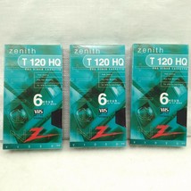 BRAND NEW Zenith HQ High Quality T-120 Blank VHS Video Tapes 6 Hour EP M... - £7.08 GBP