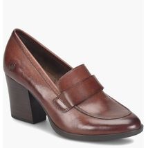 Born Ellison Leather Block Heel Loafer Pump (Women), Size 9, Brown Grain... - $79.00
