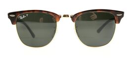 *Ray-Ban Clubmaster Classic RB3016 Polarized Sunglasses- Havana / Green ... - $99.99