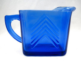 Vintage Art Deco CHEVRON Indidvidual Hazel Atlas Creamer - $13.49