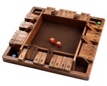 14 Inches 4-Way Shut The Box (2-4 Players) For Kids &amp; Adults [4 Sided La... - £47.95 GBP