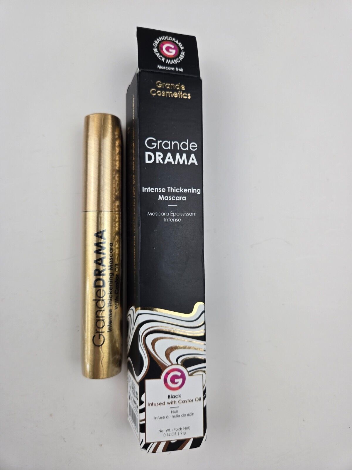 Grande Cosmetics GrandeDRAMA Intense Thickening Mascara with Castor Oil,... - $14.25