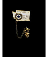 Vintage 1954 Evergreen Girls State Pin American Legion Auxiliary Washing... - $34.55 CAD