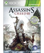 Assassin&#39;s Creed III [video game] Xbox 360 - £11.91 GBP