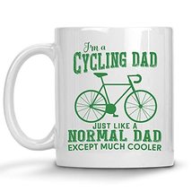 Funny Cycling Dad Mug, Cyclist Coffee Mug, Father&#39;s Day Gifts, Like A Normal Dad - £11.92 GBP