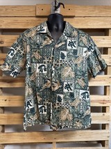 Vintage Island Wear Hawaiian Shirt Men&#39;s Size XL Turtles Floral Vacation... - $376.14 MXN