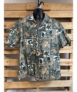 Vintage Island Wear Hawaiian Shirt Men&#39;s Size XL Turtles Floral Vacation... - $376.14 MXN