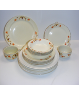 Vintage Hall&#39;s China Autumn Leaf 18 Piece Lot Plates Berry &amp; Custard Bow... - $74.24