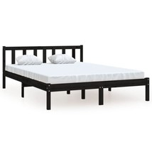Modern Wooden Solid Pinewood Large 160X200 cm Queen Size Bed Frame Base ... - $124.08+