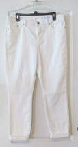 LC Lauren Conrad  Cuffed Ankle Skinny Jeans WHITE Women&#39;s Sz 6 NWT MSRP$50 - $380.74 MXN