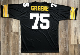 Joe Greene #75 Pittsburgh Steelers Football Jersey Mitchell Ness Black Size 54 - £158.26 GBP