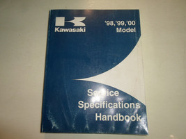 1998 1999 2000 Kawasaki Service Specifications Handbook Manual WATER DAMAGED OEM - $14.95