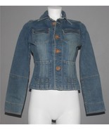 TULLE 4-Pocket Multiple Vertical Seams Distressed Stretch Denim Jacket W... - €23,10 EUR