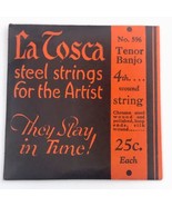 La Tosca Banjo 4th String 596 Antique In Package Tenor Chrome Steel Silk... - £7.87 GBP