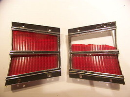 1965 DODGE POLARA MONACO STATION WAGON INNER TAILLIGHT LENSES &amp; BEZELS #... - $71.99