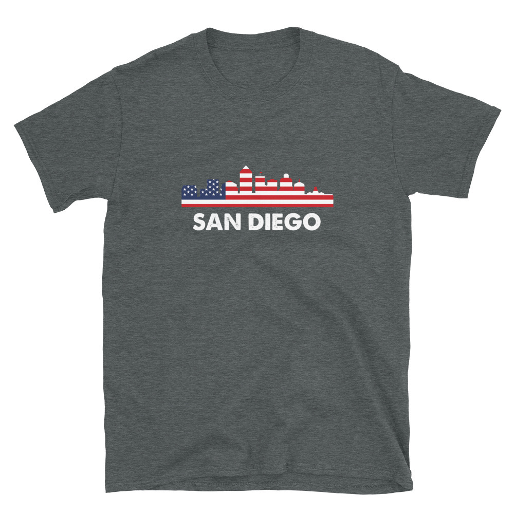 San Diego American Flag Shirt, 4th of July shirts T-shirt Item image 3