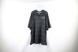 Nike Dri-Fit Mens 3XL Striped Spell Out University of Oregon Golf Polo Shirt - £27.21 GBP