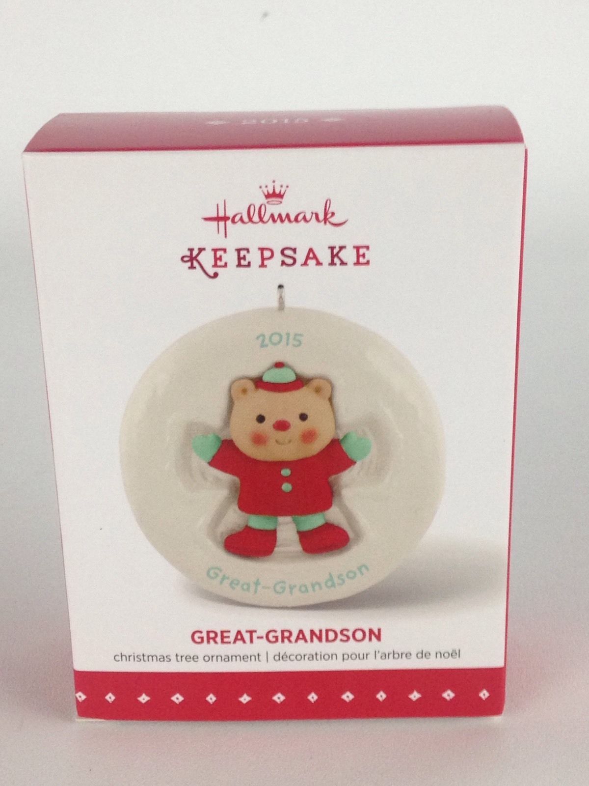 Primary image for Hallmark Keepsake Ornament Great Grandson Christmas 2015 New