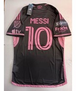 Lionel Messi Inter Miami Leagues Cup Match Slim Black Away Soccer Jersey... - $1,492.48 MXN