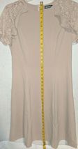 Allegra K Dress Hourglass Flare Zip Closure Back Lace Short Sleeve Sz La... - £15.13 GBP