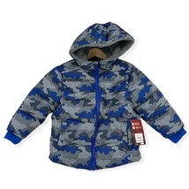 Boys Winter Coat Size 2T Swiss Tech Blue Camo Puffer - £15.77 GBP