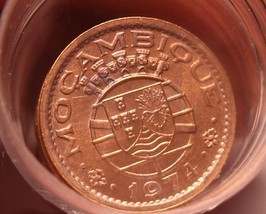Gem Unc Roll (50 Coins) Rare Mozambique 1974 20 Centavos~High Value~Free Ship - £163.86 GBP