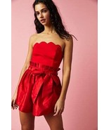 New Free People Filmore Romper $148  X-SMALL  Red  SPECIAL OCCASION  - £69.07 GBP