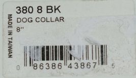 Valhoma 380 8 BK Dog Collar Black Single Layer Nylon 8 inches Package 1 image 5