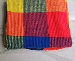 Vintage Tennessee Woolen Mills Acrylic Bold Squares Multicolor Blanket- ... - £46.40 GBP