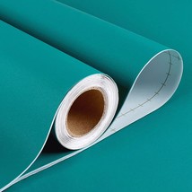 Stickyart Teal Green Wallpaper Waterproof Modern 12&quot;X160 Peel And Stick Solid - £28.72 GBP