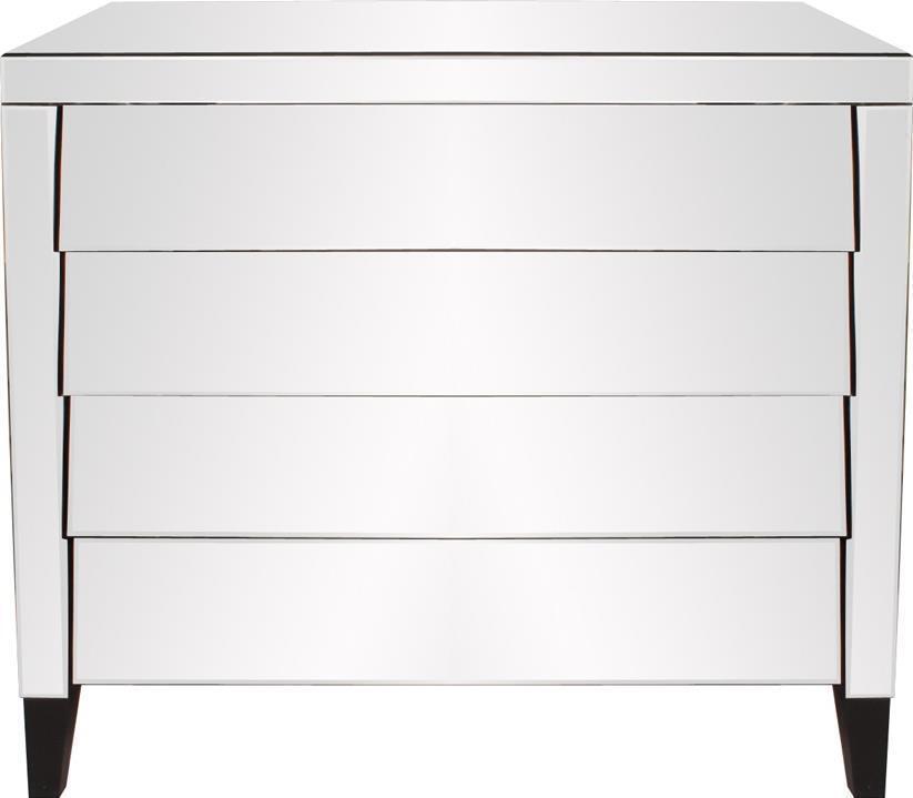 Primary image for Dresser HOWARD ELLIOTT OSAKA Functional Glass Mirrored Polished Nickel Mirror 4
