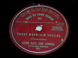 Lester Flatt Earl Scruggs Foggy Mountain Special Chimes 78 Rpm Record Col. 52025 - £19.97 GBP