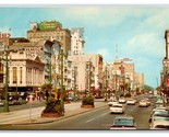 Canal Street View New Orleans Louisiana LA UNP Chrome Postcard L18 - $3.91