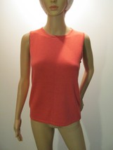 BLOOMINGDALES Coral Tank Top sz Small Style #97769 3-Ply Silk/Cotton Ble... - £15.80 GBP