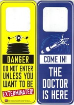 Doctor Who Two-Sided Door Knob Sign Door Hanger Style C, 2013 NEW UNUSED - £5.54 GBP