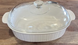 Corning Ware French White 4 Liter F-14-B Roaster Casserole w/ Pyrex Lid ... - $37.52 CAD